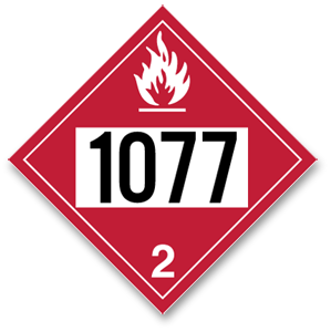 Placard Flammable #1077