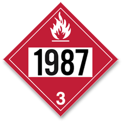 Placard Flammable #1987