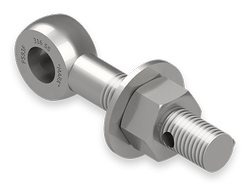 1 x 5-1/2-Inch Stainless Steel Eyebolt Assembly with Seal Hole, Heavy Hex Nut