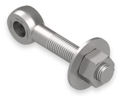 1 x 6-Inch Stainless Steel Eyebolt Assembly, Heavy Hex Nut