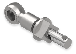 7/8 x 6-Inch Stainless Steel Eyebolt Assembly with Seal Hole and Safety Collar, Heavy Square Nut