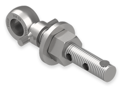 7/8 x 6-Inch Stainless Steel Eyebolt Assembly with 2 Seal Holes and Safety Collar, Heavy Hex Nut