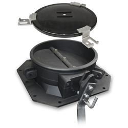 Carbon Black Butterfly Valve With Cover