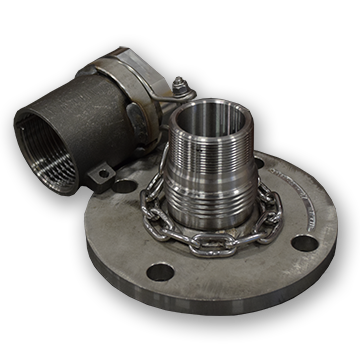 2-Inch Flanged Stainless Steel Top Fitting Assembly