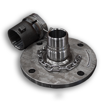 2-Inch Flanged Stainless Steel Top Fitting Assembly