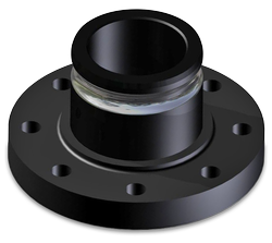 4 inch Quick Connect Flanged Adapter, UHMWPE Flange with Reinforced Adapter