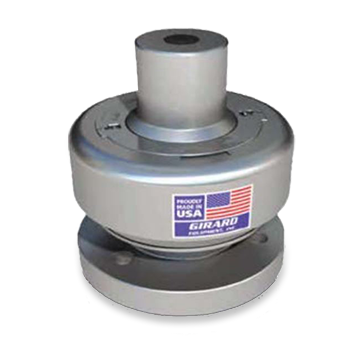 75 psi Girard Geliner Vent with Flat Face Flange, Unlined 316L Stainless Steel with Viton B O-Ring, (4) 3/4 inch Bolt Holes on 6-1/4 inch Bolt Circle