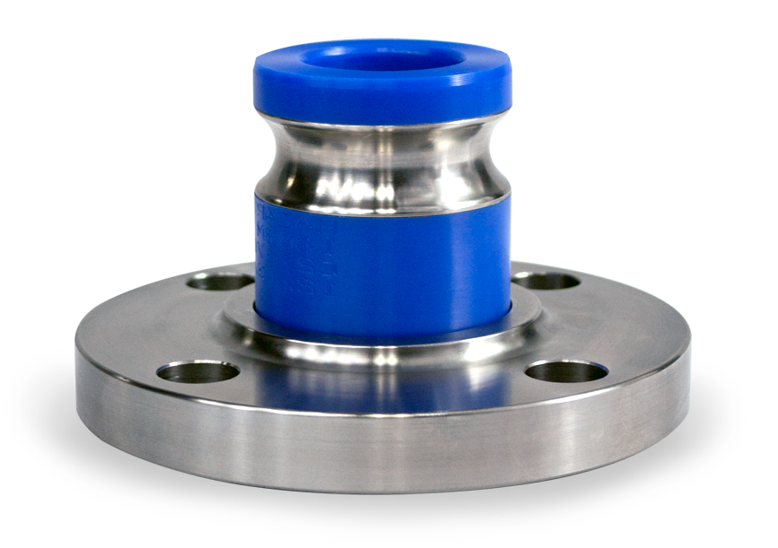 3 inch Quick Connect Flanged Adapter, Stainless Steel Flange with Reinforced Adapter