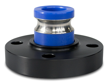 1 inch Quick Connect Flanged Adapter, UHMWPE Flange with Reinforced Adapter