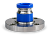 3 inch Quick Connect Flanged Adapter, Stainless Steel Flange with Reinforced Adapter
