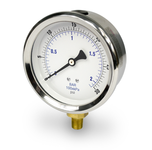 Pressure Gauge 0-30 PSI