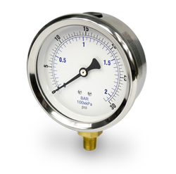 Pressure Gauge 0-30 PSI