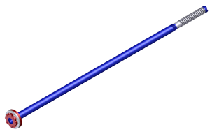 Eduction Tube with Reducing Flange, 4 inch x 3 inch, 3 1/2 inch diameter pipe, 110 inches long