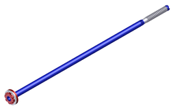 Eduction Tube with Reducing Flange, 4 inch x 3 inch, 3 1/2 inch diameter pipe, 110 inches long