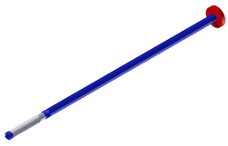 Eduction Tube with Single Flange 4 inch,  3 1/2 inch diameter pipe, 103 inches long