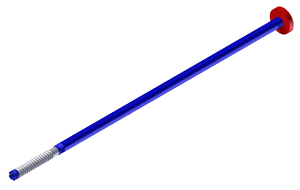 Eduction Tube with Single Flange 4 inch,  3 1/2 inch diameter pipe, 110 inches long