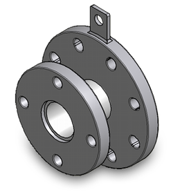 Double Flange 2" x 3" x 7 3/4"