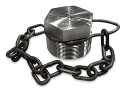 3-Inch Nitronic 60 Plug Assembly with Carbon Steel Chain