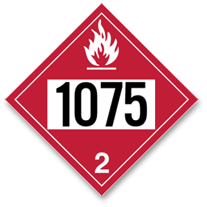 Placard Flammable #1075