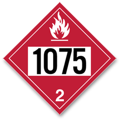Placard Flammable #1075