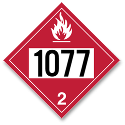 Placard Flammable #1077