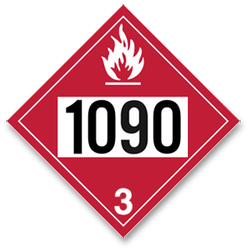 Placard Flammable #1090