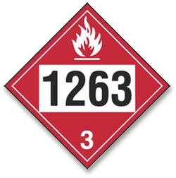 Placard Flammable #1263