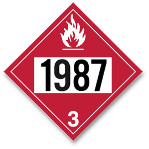 Placard Flammable #1987