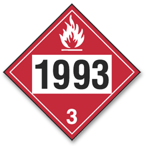 Placard Flammable, UN1993