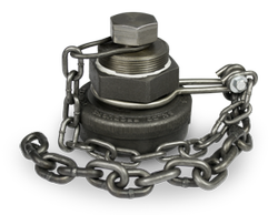 4-Inch Ductile Iron Bottom Outlet Cap with Carbon Steel Chain