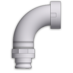 Unloading Elbow 4"x3" 90°