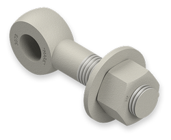 1 x 4-1/2-Inch Carbon Steel Eyebolt Assembly, Heavy Hex Nut