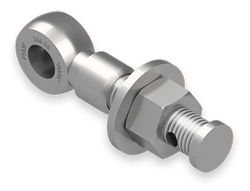 1 x 5-1/2-Inch Stainless Steel Eyebolt Assembly with Seal Hole and Safety Collar, Heavy Hex Nut