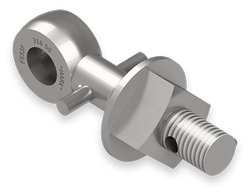 1 x 5-Inch Stainless Steel Eyebolt Assembly with Pin and Seal Hole, Heavy Square Nut