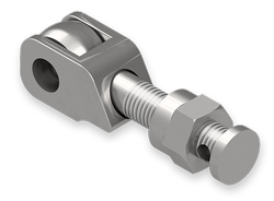 7/8 x 5-1/16 Inch Stainless Steel Eyebolt Assembly with Safety Catch and Seal Hole, Heavy Hex Ferrule Nut