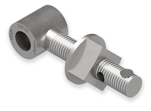 7/8 x 5-Inch Stainless Steel Eyebolt Assembly with Seal Hole and Thick Head, Heavy Square Nut