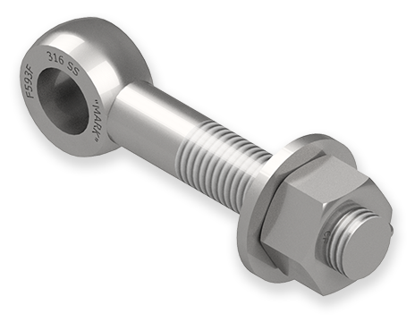 7/8 x 5-Inch Stainless Steel Eyebolt Assembly, Heavy Hex Nut