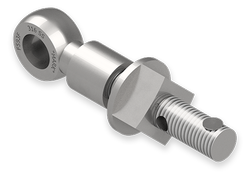 7/8 x 6-Inch Stainless Steel Eyebolt Assembly with Seal Hole and Safety Collar, Heavy Square Nut