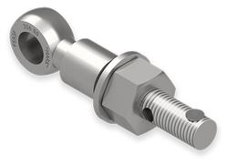 7/8 x 6-Inch Stainless Steel Eyebolt Assembly with Seal Hole and Safety Collar, Heavy Hex Nut