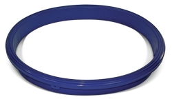 20-Inch Manway Nozzle Gasket, Wide Bevel, Blue Peroxide Cured EPDM