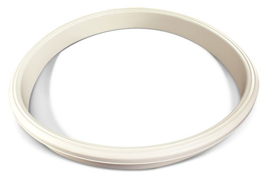 20-Inch Manway Nozzle Gasket, White FDA Nitrile