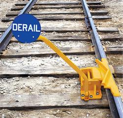 2-Way Hinged Derail with Sign