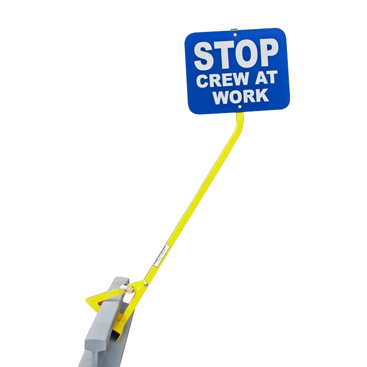 Clamp-On Locking Sign Holder