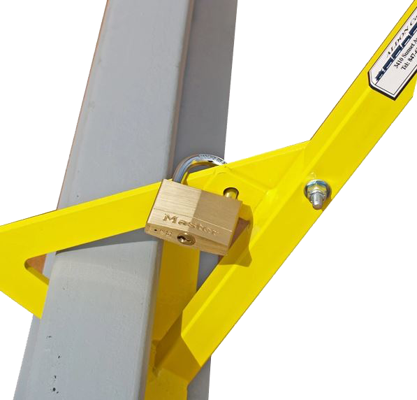 Clamp-On Locking Sign Holder