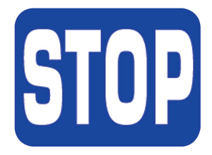 Stop Sign Plate, Blue