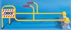 Stay Clear Double Chock with Flag, Flush Rail