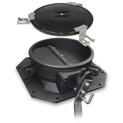 Carbon Black Butterfly Valve With Cover