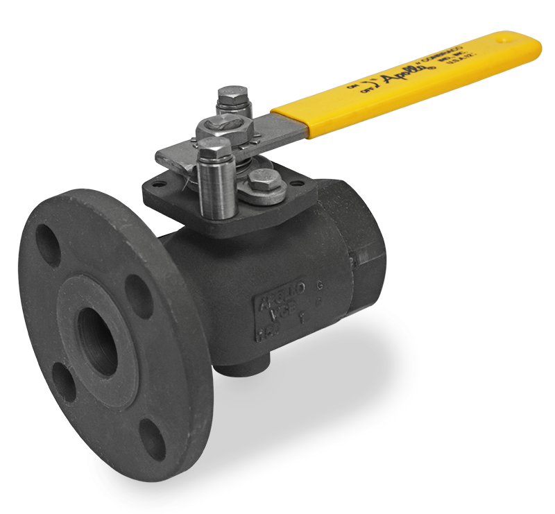 1 inch Flange x Thread Ball Valve, Carbon Steel, Full Port