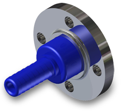 Reducing Flanged Hose Barb 1-1/2 inch x 1 inch