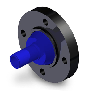 Reducing Flanged Hose Barb 2-1/2 inch X 2 inch